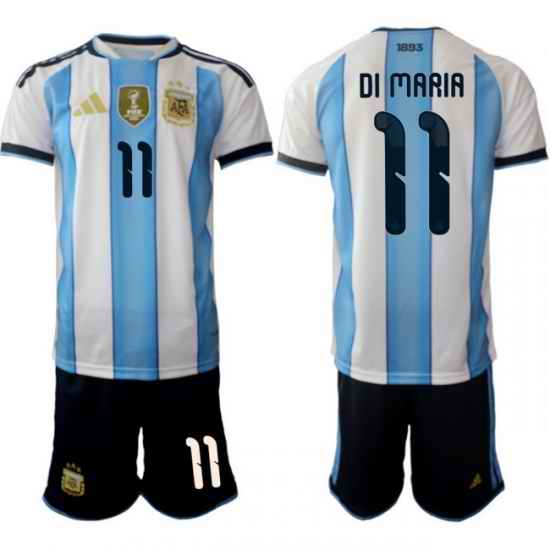 Argentina 2026 FIFA World Cup Soccer Jersey White #10 DI MARIA